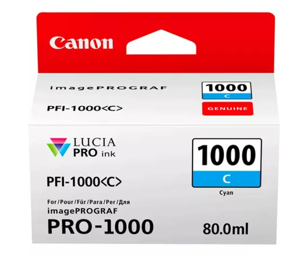 Canon PFI-1000 cyan 80 ml - 1222301 - zdjęcie 2